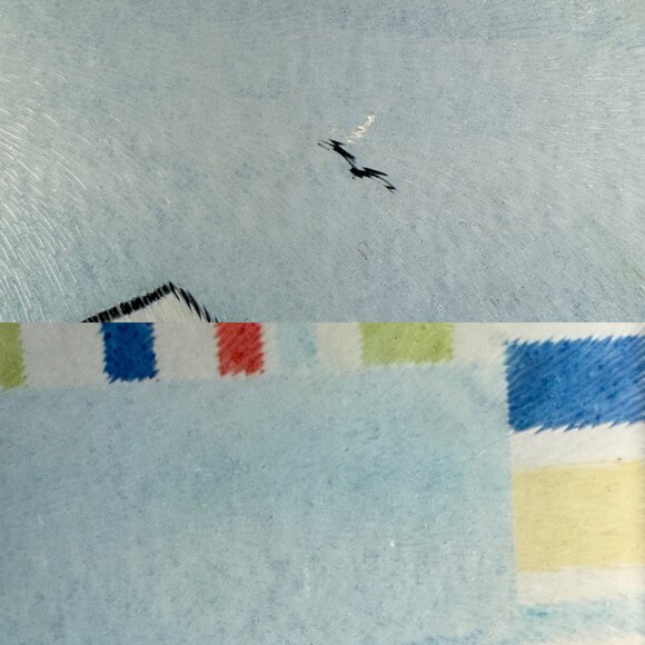 Vtg Tempered Clear Glass Cutting Board Beach Houses Ocean Nautical Summer Image - Picture 7 of 10